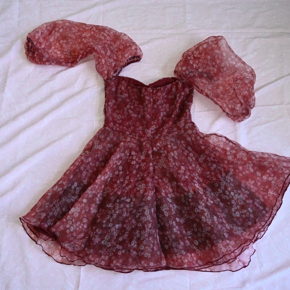 Miss Ord Puff-Sleeve Fairytale Mini Dress – Size M - Picture 2 of 3